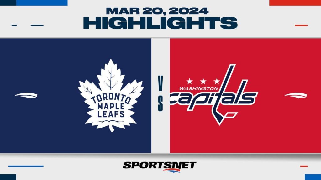 Matthews scores twice to reach 57 this season, Leafs rout Capitals