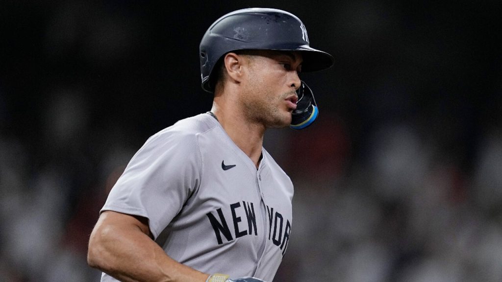 Stanton crushes laser to left centre bleachers as Yankees rally late