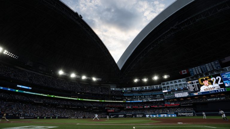 The Rogers Centre's dome roof opens as the Toronto Blue Jays take on the San Diego Padres(Chris Young/CP Photo)