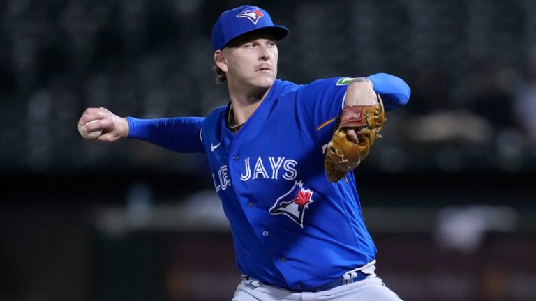 Bowden Francis looks more like a pitcher likely to start the season in the Toronto Blue Jays’ rotation than a depth arm with a little role versatility. (Jeff Chiu/AP) 