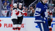 Jake Allen shines early, Devils pile it on to top Maple Leafs