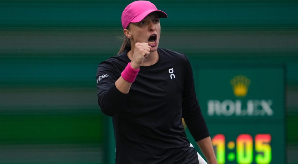 Topranked Iga Swiatek routs Marta Kostyuk to reach Indian Wells final