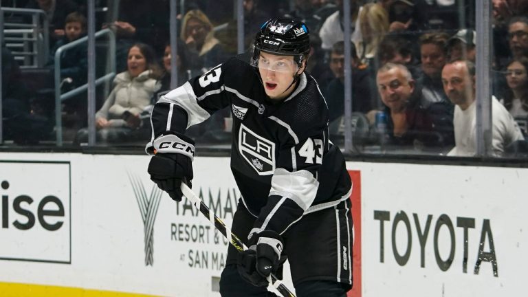 The Los Angeles Kings have signed defenceman Jacob Moverare to a two-year contract extension through the 2025-26 season. (AP/Ryan Sun)