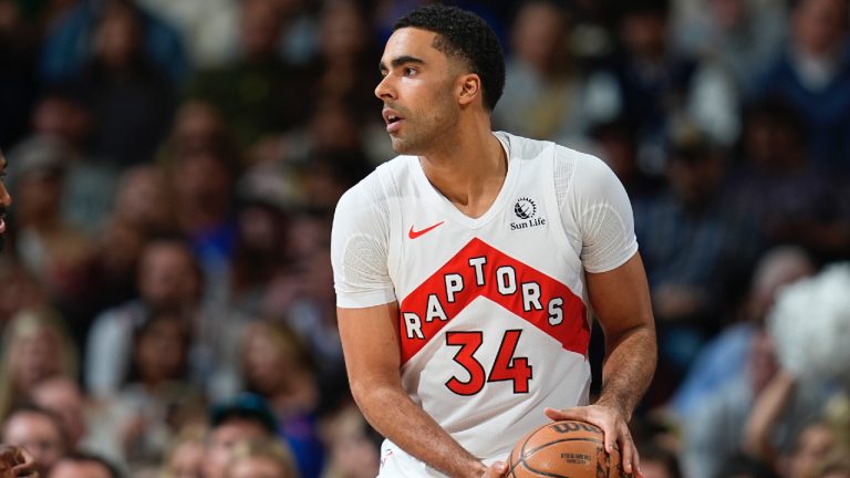 Toronto Raptors centre Jontay Porter. (David Zalubowski/AP)