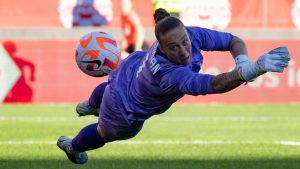 Canada goalkeeper Kailen Sheridan. (Christinne Muschi/CP)