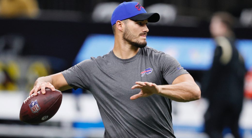 Trubisky signs two-year contract with Bills to reprise role as Allen’s backup