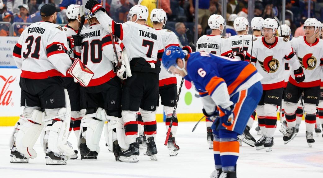 Tkachuk’s hat trick lifts Senators past Islanders in OT