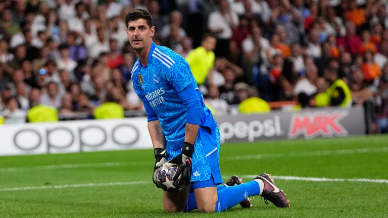 Real Madrid goalkeeper Thibaut Courtois will start the Champions League final against Borussia Dortmund. (Manu Fernandez/AP)