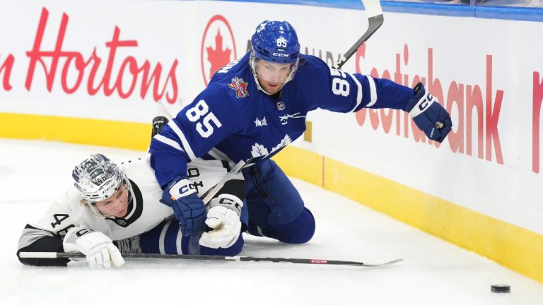 Toronto Maple Leafs defenceman William Lagesson. (Chris Young/CP)