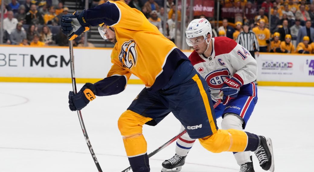 Suzuki scores in OT as Canadiens snap Predators’ eight-game win streak