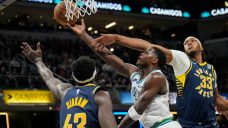 Edwards makes spectacular walk-off block as Timberwolves edge Pacers