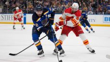 Kuzmenko&#8217;s two goals not enough as Blues douse fading Flames