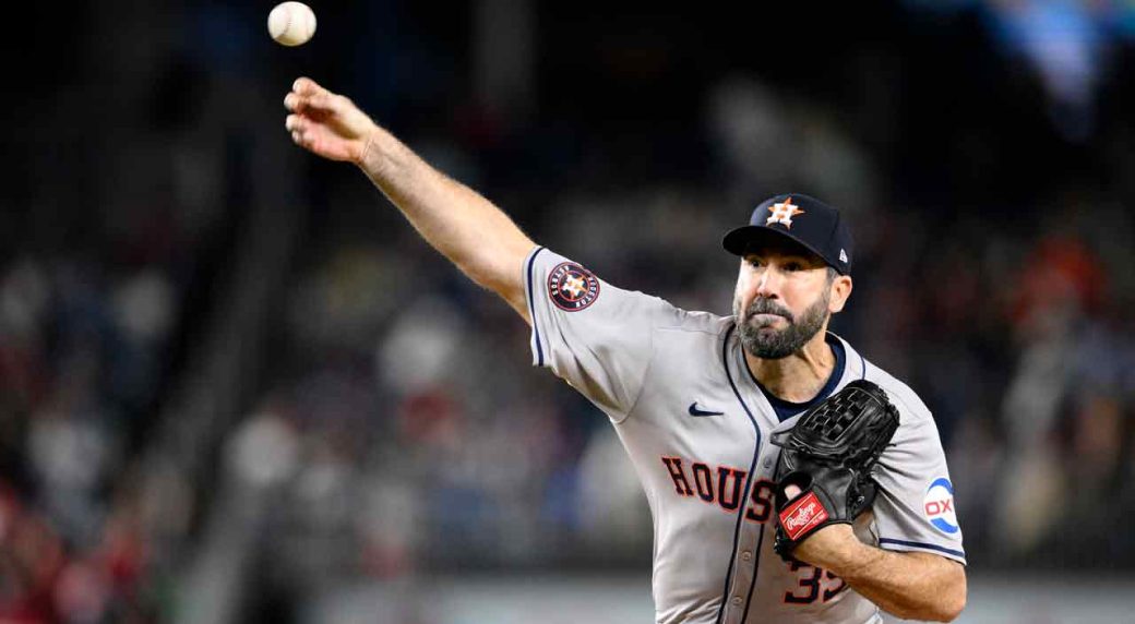 Astros' Justin Verlander allows two runs over six innings in season ...