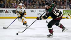 Coyotes score six in third period, rally to beat Golden Knights