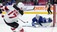 Matthews scores two to reach 68 on the season but Maple Leafs lose to Devils