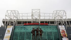 A general view of Old Trafford stadium on March 11, 2012. (AP Photo/Scott Heppell)