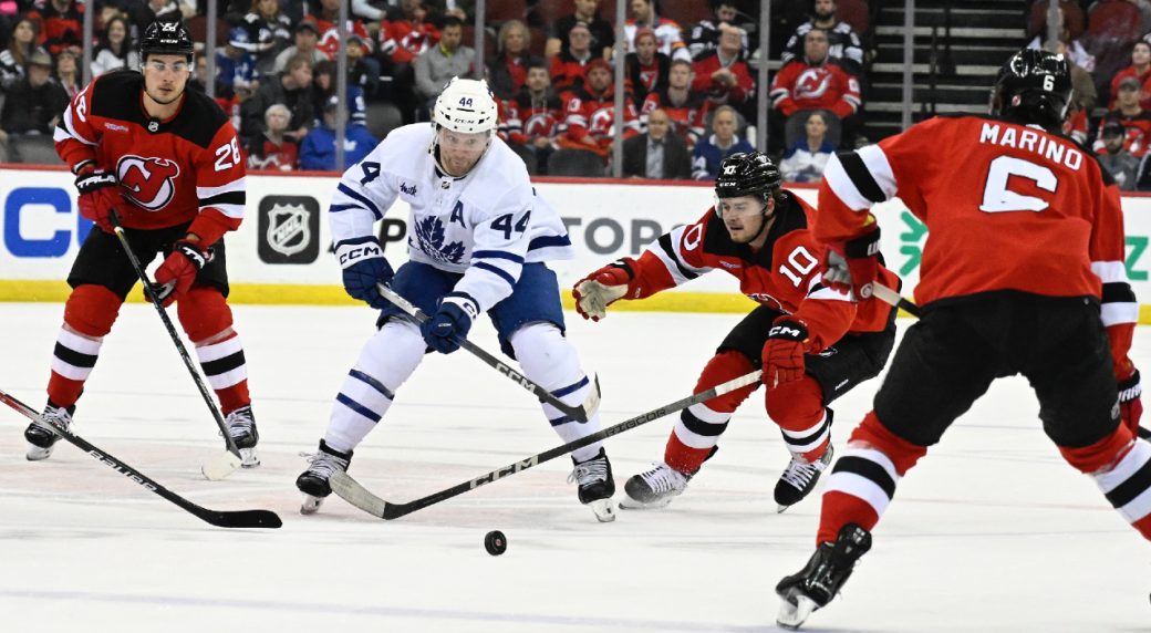 Matthews scores 66th of season as Maple Leafs beat Devils