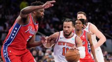 Brunson and Hart score 22, Knicks beat 76ers in Game 1 of NBA Playoffs