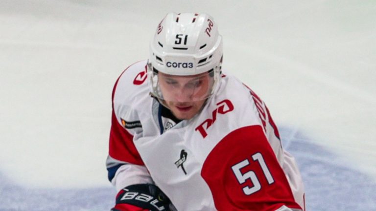 Nikolai Kovalenko made his NHL debut on Sunday, becoming the sixth player in Avalanche/Nordiques history to debut in the Stanley Cup playoffs. (Sergei Bobylev/TASS)