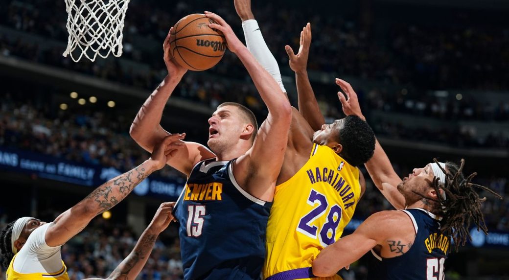 Nuggets hold off Lakers, win Game 5 to advance to second round