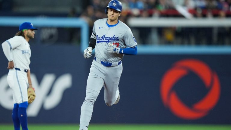 Los Angeles Dodgers designated hitter Shohei Ohtani (17). (Nathan Denette/CP)