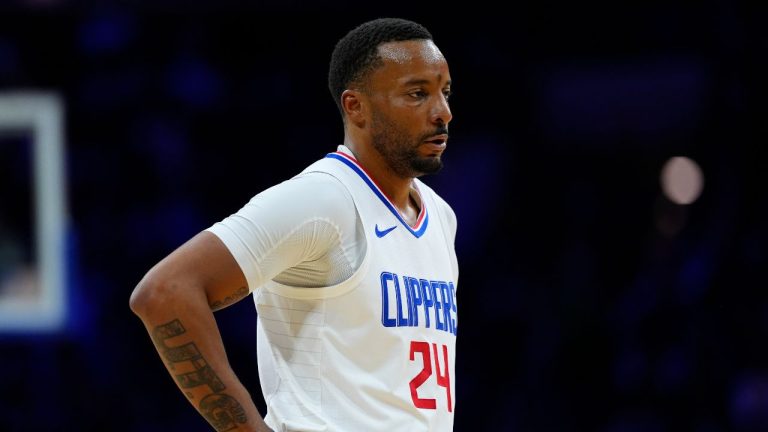 Los Angeles Clippers' Norman Powell plays during an NBA basketball game, Wednesday, March 27, 2024, in Philadelphia. (Matt Slocum/AP Photo)