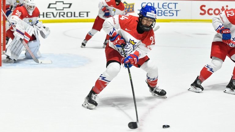 The 2025 women's world hockey championship will be held in Ceske Budejovice, Czechia. (AP/Adrian Kraus)