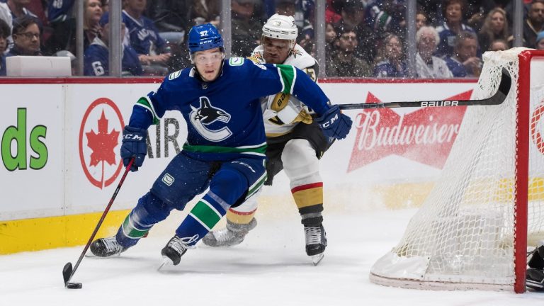 Vancouver Canucks forward Vasily Podkolzin. (Darryl Dyck/CP)