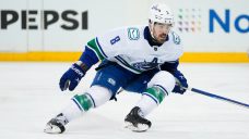 Canucks&#8217; Garland shares story of son&#8217;s birth and Jaws-inspired name