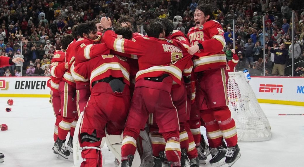 Denver upsets Boston College to win record 10th NCAA men’s hockey crown