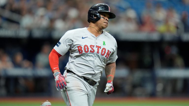 Boston Red Sox third baseman Rafael Devers. (Chris O'Meara/AP)