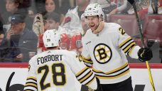 Bruins&#8217; Brandon Carlo scores on same day his son is born