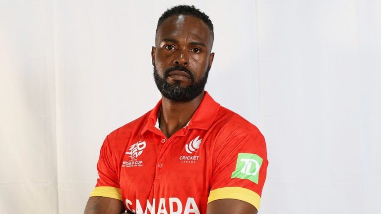 Canadian fast bowler Jeremy Gordon is show in a May, 2024 handout photo. When not working for Scotiabank, Gordon bowls at 140 km/h for Canada. The 37-year-old from Toronto has put his banking hat aside for a while to help Canada in its debut at the ICC Men's T20 World Cup. Gordon and the Canadian men open the 20-team, 55-game tournament Saturday against the co-host U.S. in suburban Dallas. (CP/HO-Cricket Canada)