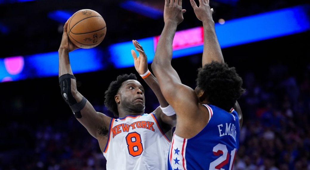 Knicks hold steady to eliminate 76ers, move on to second round