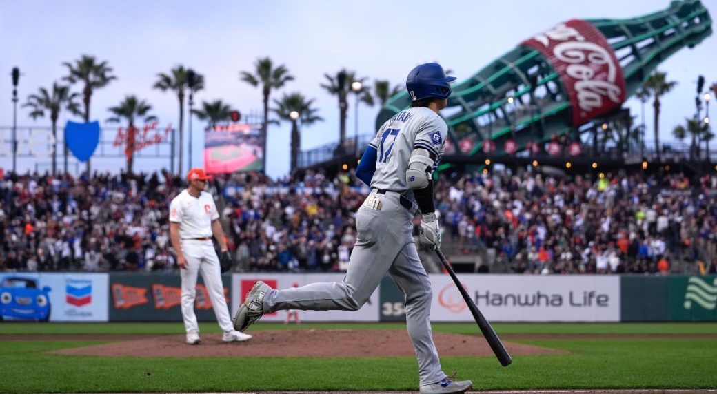 Dodgers' Shohei Ohtani hits longest home run at Oracle Park in nearly ...