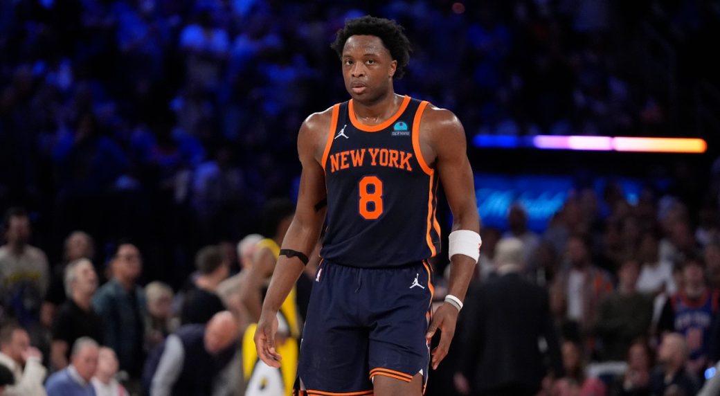 Knicks' Anunoby leaves Game 7 vs. Pacers with hamstring injury