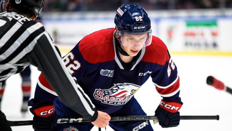 Owen Beck of the Saginaw Spirit. (Natalie Shaver/OHL Images)