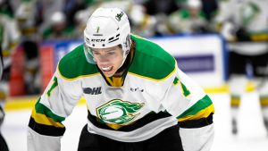 Easton Cowan of the London Knights. (Natalie Shaver/OHL Images)