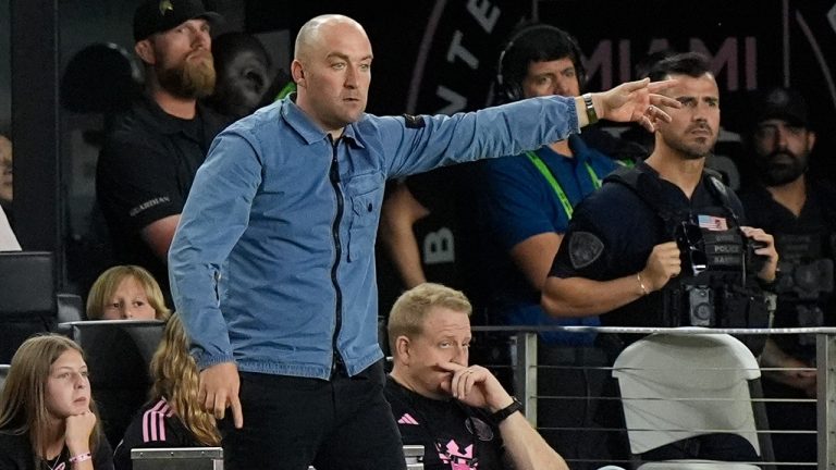 Former New York City FC head coach Nick Cushing. (Marta Lavandier/AP)