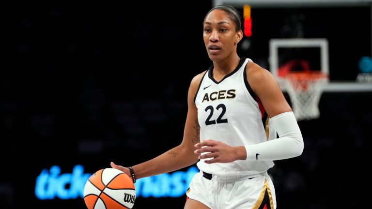 The Las Vegas Aces continue to be a hot ticket by selling out 15 of their 20 home games, the most in WNBA history. (Frank Franklin II/AP)