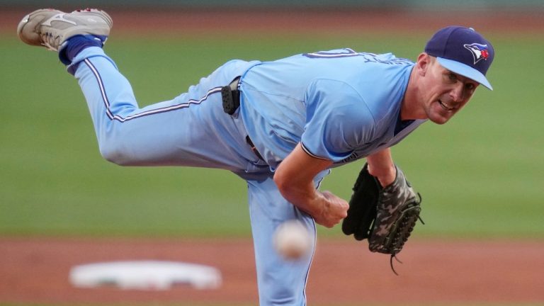 Toronto Blue Jays pitcher Chris Bassitt during a game at Fenway Park, Monday, June 24, 2024, in Boston. (AP)