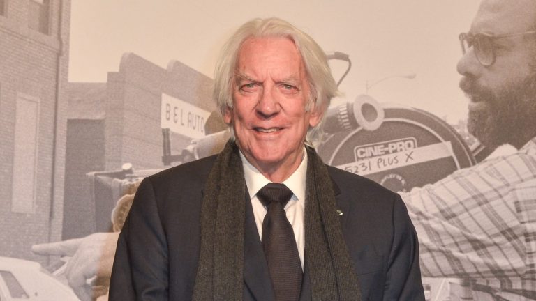 Donald Sutherland attending the opening ceremony of 11th Lyon Lumiere Festival at Halle Tony Garnier on October 12, 2019. (Photo by Julien Reynaud/APS-Medias/ABACAPRESS.COM)