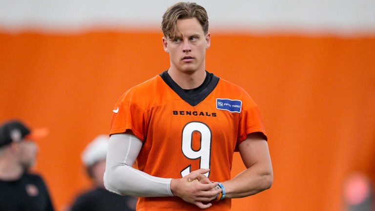 Cincinnati Bengals' Joe Burrow participates in an NFL football practice, Tuesday, June 11, 2024, in Cincinnati. (Photo/Jeff Dean/AP)