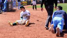 Blue Jays&#8217; Kikuchi and Athletics&#8217; Soderstrom collide on bizarre obstruction play