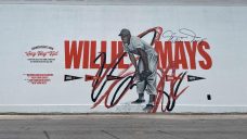 Tributes to Willie Mays pour in as mural is unveiled in Alabama