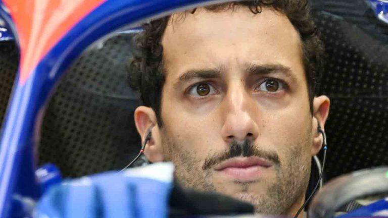 Team RB driver Daniel Ricciardo, of Australia, gets ready for the second practice session at the Canadian Grand Prix Friday, June 7, 2024 in Montreal. (Graham Hughes/CP)