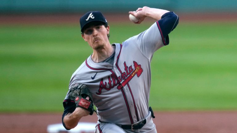 Atlanta Braves pitcher Max Fried delivers during the first inning of the team's baseball game against the Boston Red Sox. (Charles Krupa/AP)