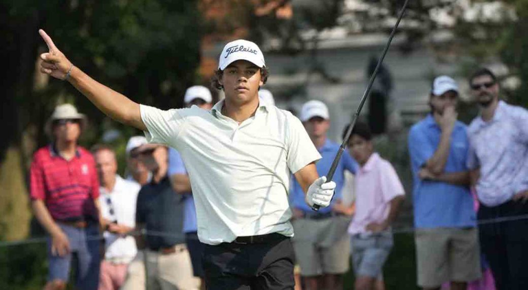 Charlie Woods misses cut at US Junior Amateur at Oakland Hills