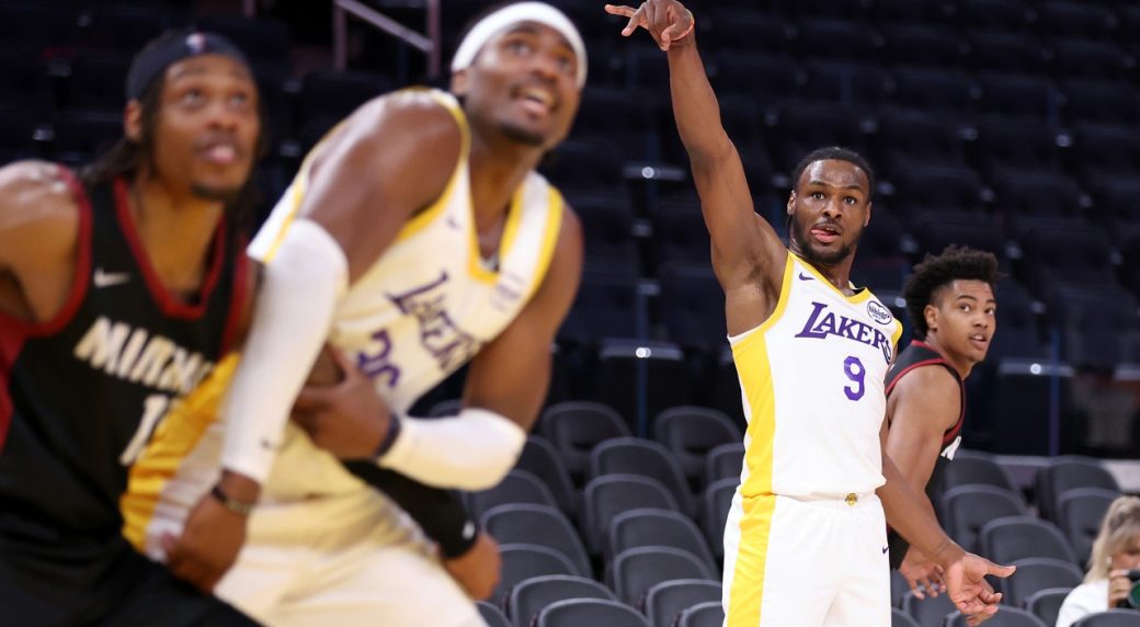 Lakers' Bronny James scores five points in second Summer League game