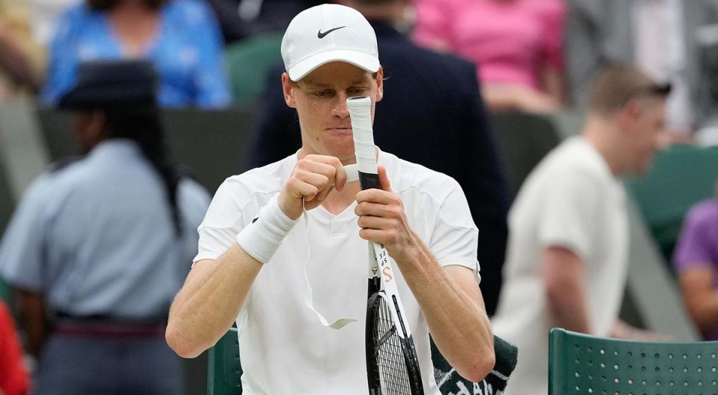 Ailing world No. 1 Jannik Sinner bows out in quarterfinals of Wimbledon